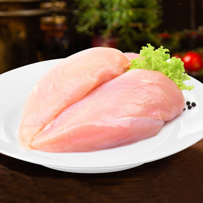 伯贤 新鲜生鲜鸡胸肉鸡大胸肉健身去皮鸡脯肉冻品 五斤