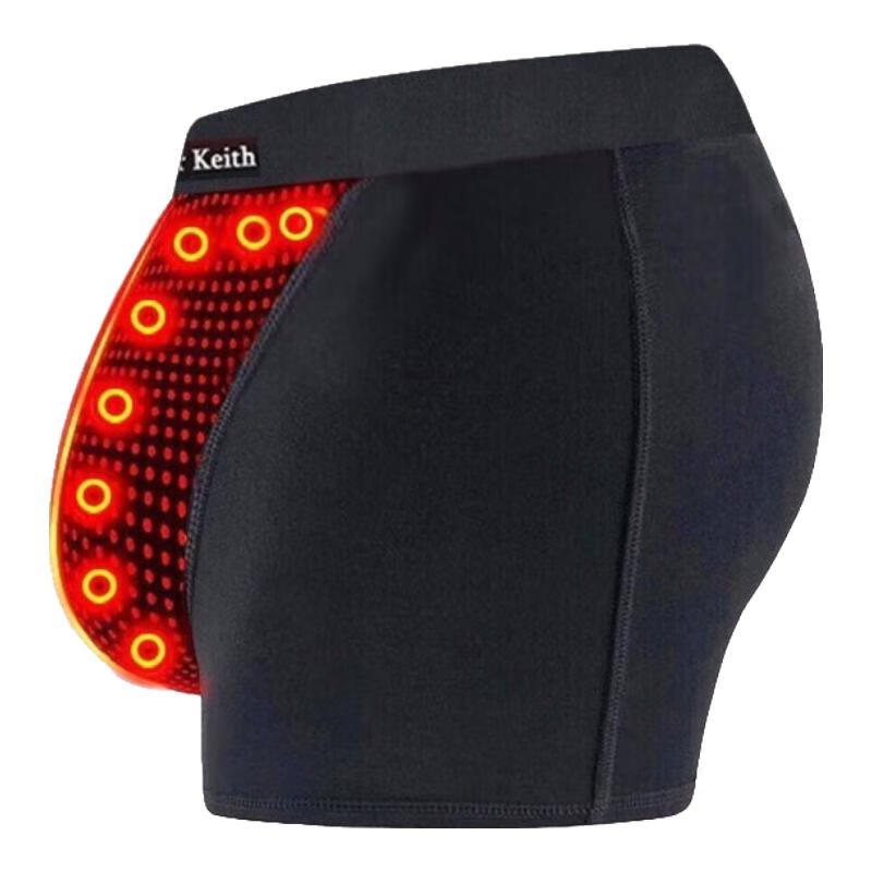 Victor Keith英国卫裤官方正品男士高档内裤保健莫代尔磁石疗大粗硬长多功能量 (其它颜色搭配可备注)黑色 2条 XL (120斤到140斤左右)