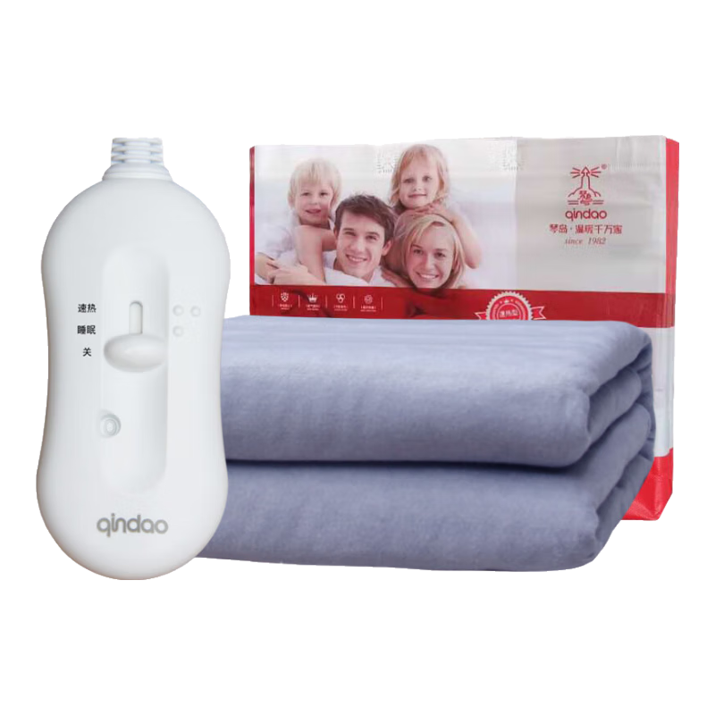 琴島電熱毯單人學(xué)生宿舍家用老式簡單可調(diào)溫小型低功率床上速熱電褥子 1.5*0.7米【花色隨機(jī)】