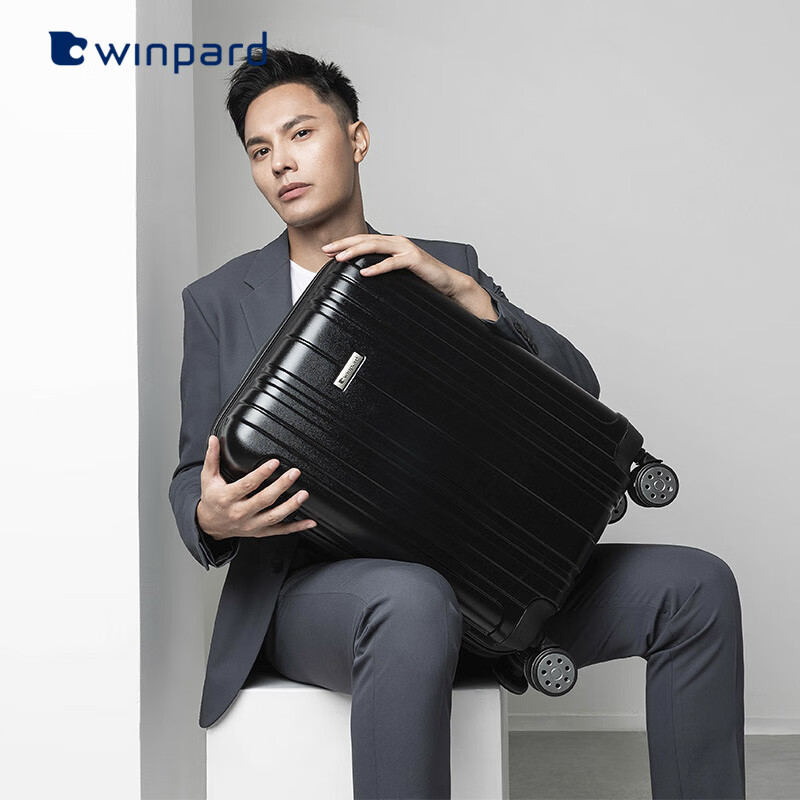 威豹(winpard)行李箱20吋万向轮pc材质大容量旅行箱抗压防爆拉杆箱