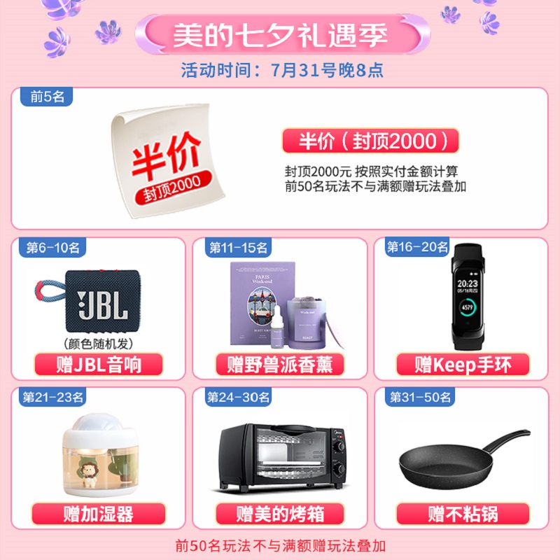 华凌 美的出品 60升电热水器 2200W速热5倍增容高温除菌健康洗 安全防电墙APP控制F6021-YJ2(HY)【2-3人】