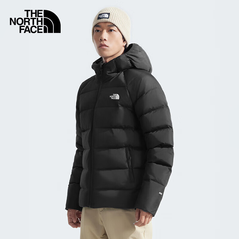 The North Face北面羽绒服男户外保暖高蓬鹅绒羽绒外套8DMA 黑色/JK3 L