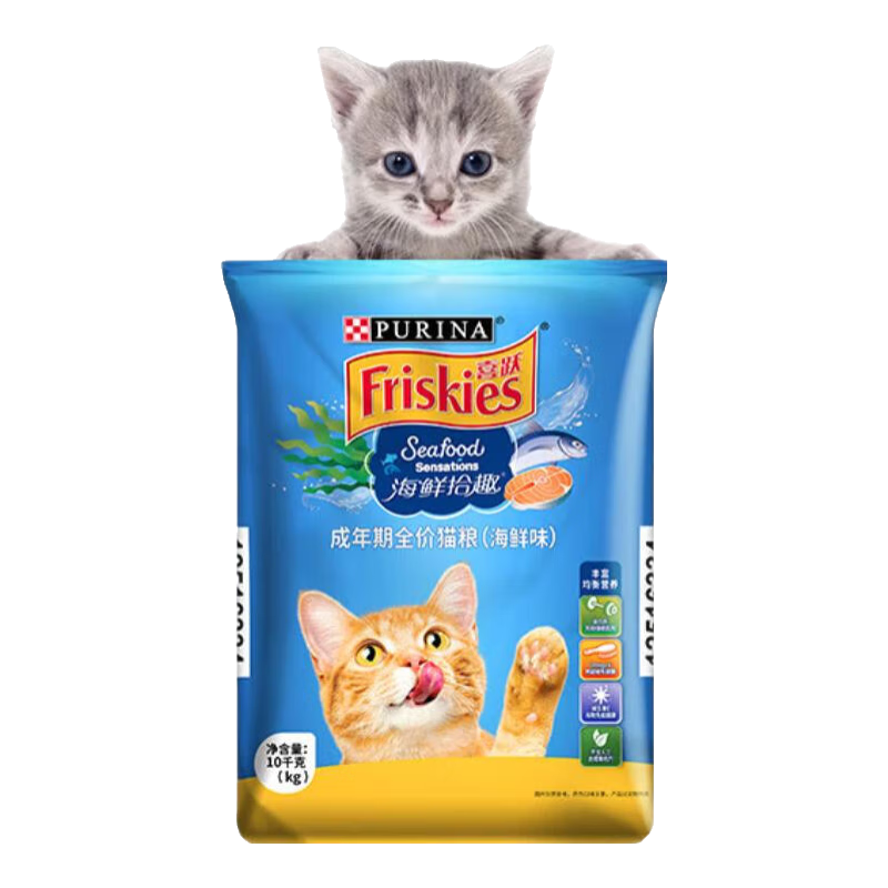 ϲԾFriskies��è��1.3kg/10kg ȫ��Ӣ����������è��ͨ��ȸ������ ��½ʰȡ10kg138.0Ԫ����138Ԫ/����
