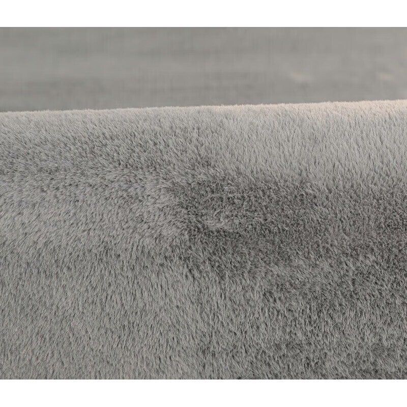 地毯卧室加厚仿兔毛地毯卧室床边毯现代简约高端 兔毛云灰色(短毛)