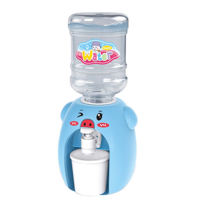 儿童玩具批发糖果机饮水机小型迷你型过家家生日礼物 蓝猪饮水机【一个塑料水杯】带糖