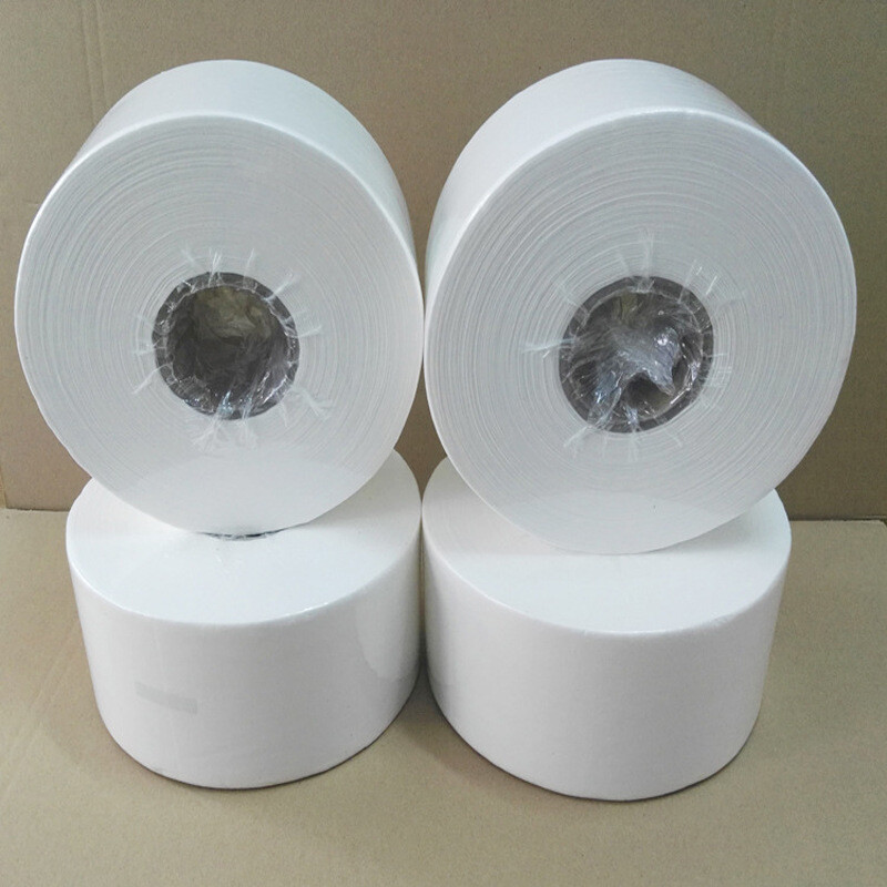 工业用纸白色12.5*38无毛擦拭布卷装吸油纸无纺布无尘大卷纸厂家