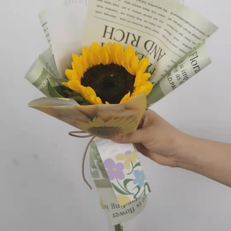 向日葵花束鲜花花束花束花束松人真花 01款 1支向日葵(包装好)