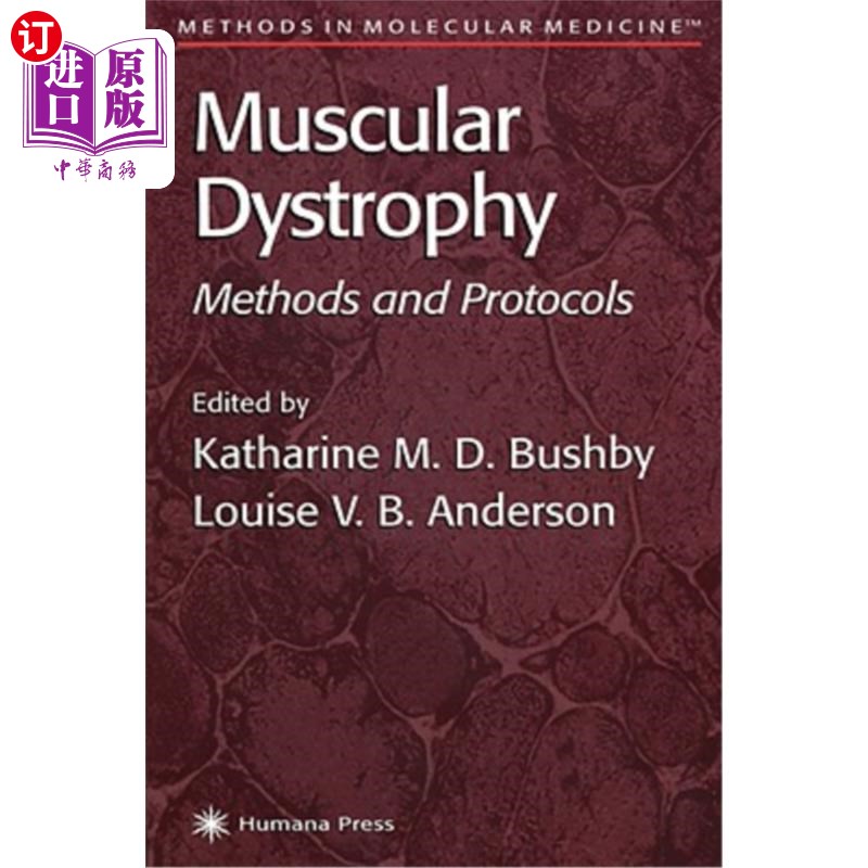 海外直订医药图书muscular dystrophy: methods and protocols 肌营养