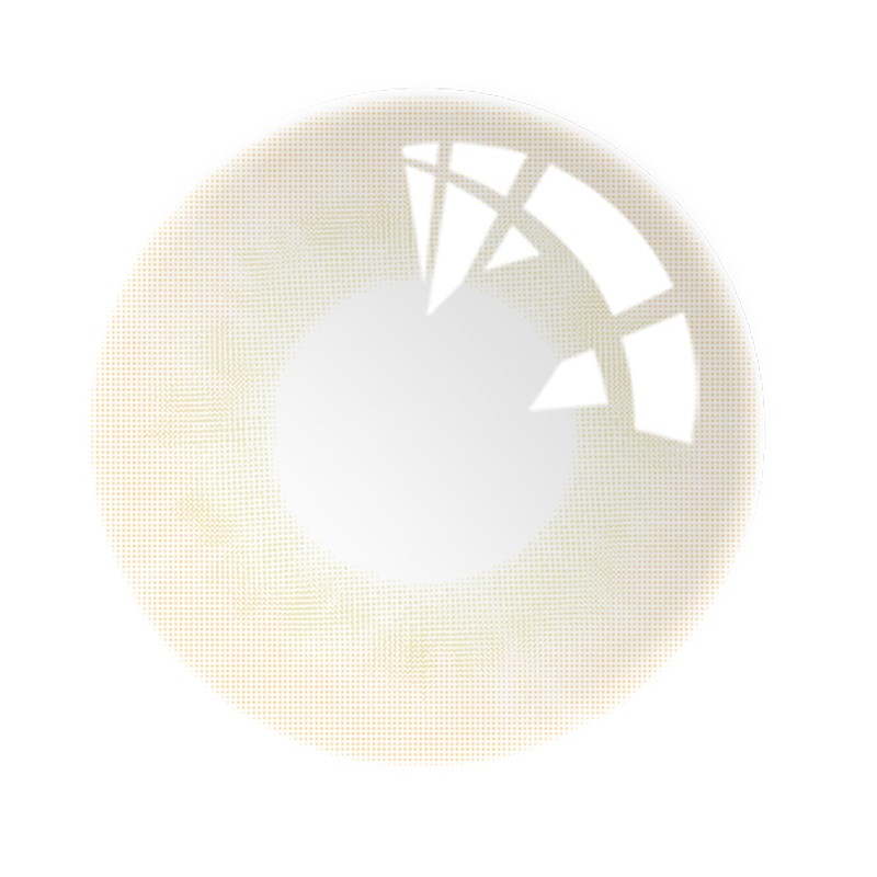 hangee白金浅驼美瞳年抛女2片装 小直径14.