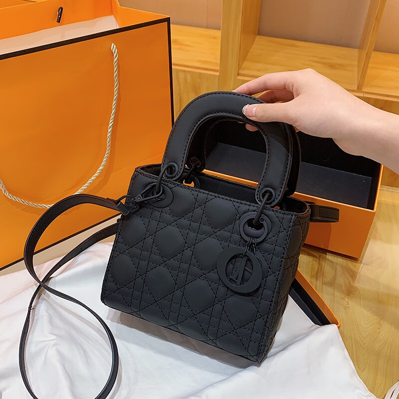 seri rosen包包斜挎包女包2023新款夏季洋气手提包小众磨砂戴妃包