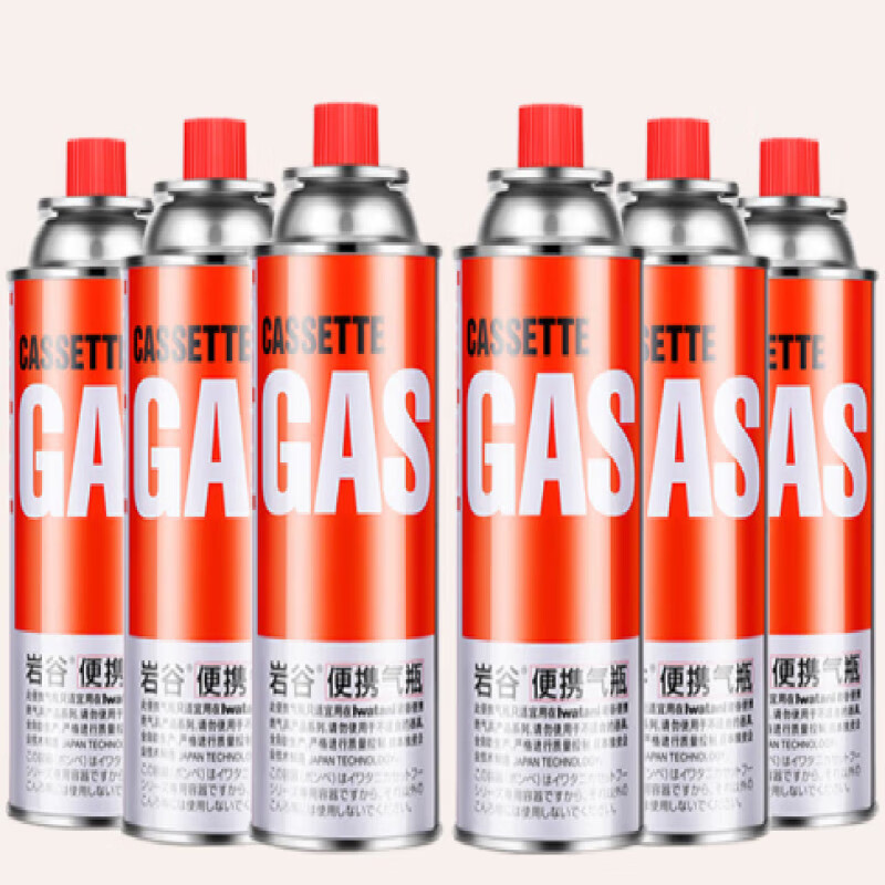 颇通卡式炉气罐gas户外便携式野营外丁烷燃气防爆煤气小气罐 岩谷250g