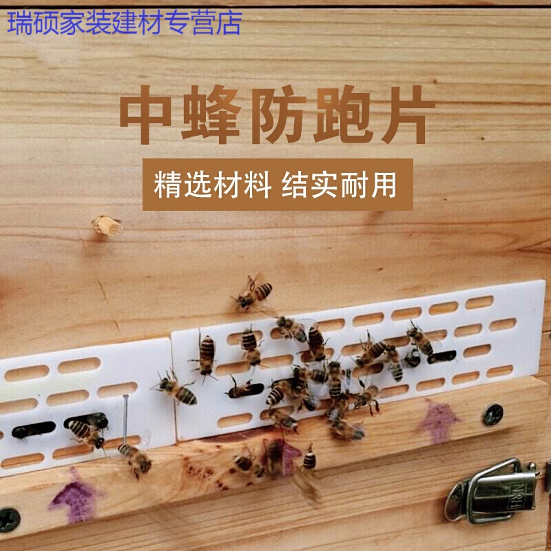 婕茵桐防逃片隔王片多功能防跑片中蜂蜂王蜜蜂隔王板巢门防逃器  50片