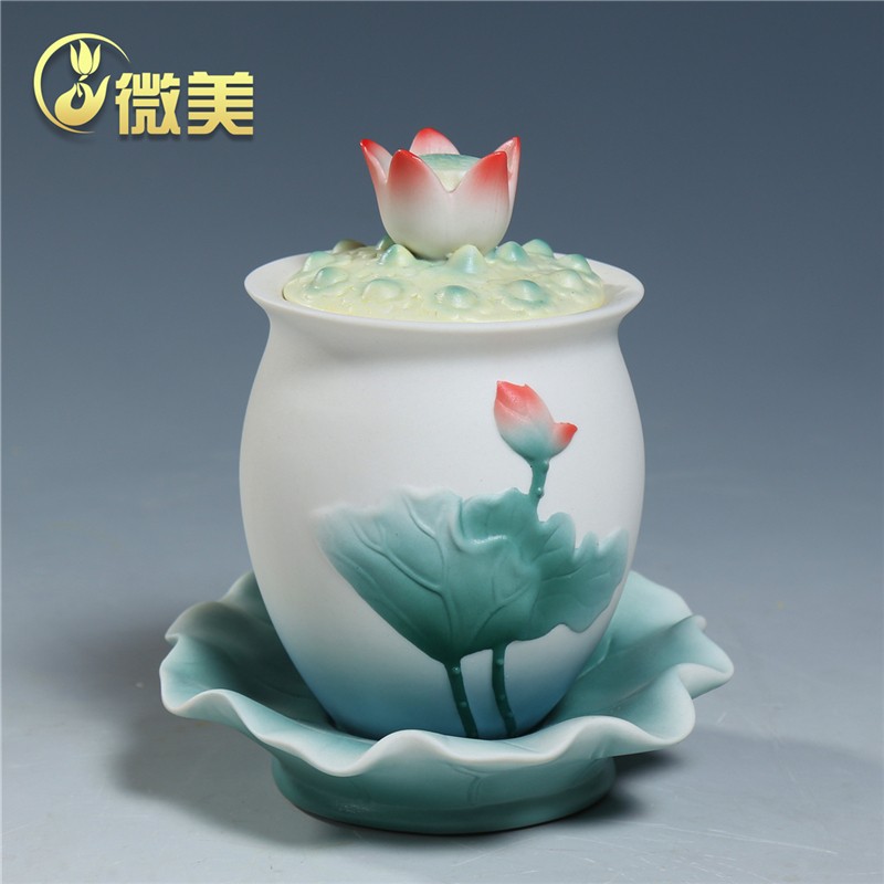 微美陶瓷水墨风佛教用品大全佛具全套家用供奉佛前摆件佛堂佛教供佛