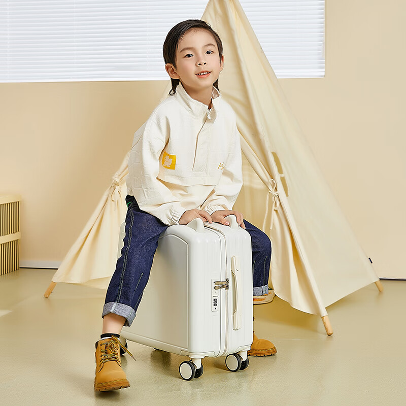 芈上宣（MISHANGXUAN）儿童行李箱可坐可骑拉杆箱卡通轻便密码登机箱20英寸新款旅行箱女 怪兽奥特黑 20寸【跨坐承重120斤】