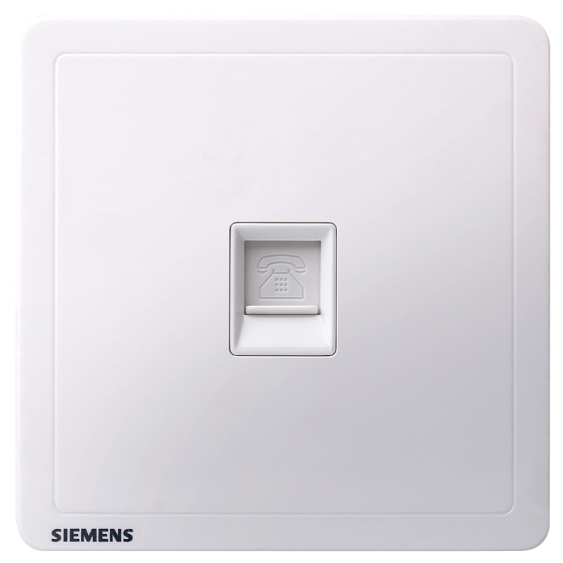 西门子（SIEMENS）致典系列雅白 开关插座面板电源墙壁插座 家用墙壁暗装86型 超五类电脑插座