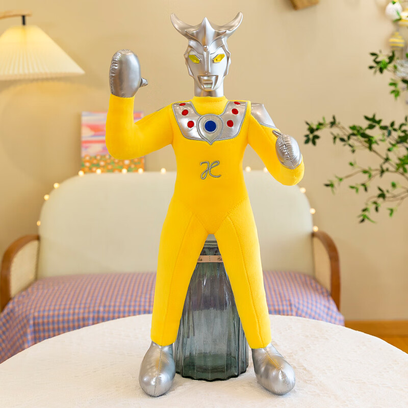 熊探长奥特曼玩偶雷欧毛绒玩具超人公仔大号男孩睡觉抱枕布娃娃生日