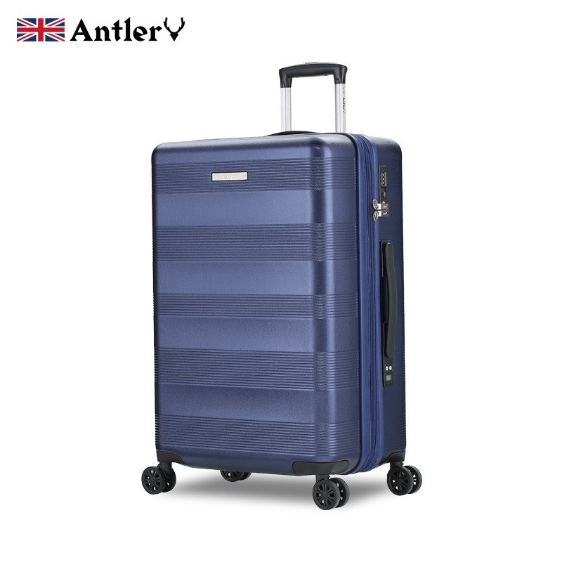 安特丽Antler 行李箱男女时尚拉杆箱旅行箱包登机箱万向轮密码箱A889-1 蓝色 20 英寸