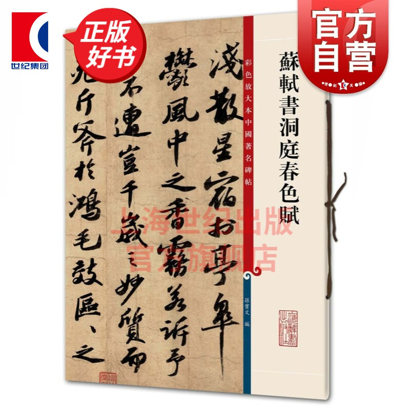 苏轼书洞庭春色赋 彩色放大本中国著名碑帖