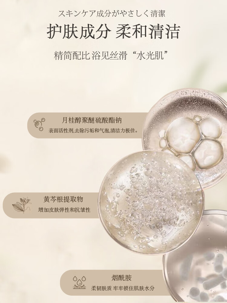 NHFOUYOU苏里南柠润漾沐浴露留香滋润嫩肤大容量男女士 沐浴露500ml*3瓶