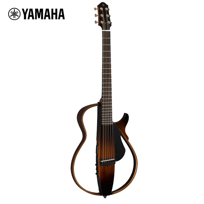 YAMAHA/雅马哈 SLG200S 便携式民谣静音（低音）电箱吉他 旅行演出吉他 41寸 SLG200STBS民谣低音烟色渐变