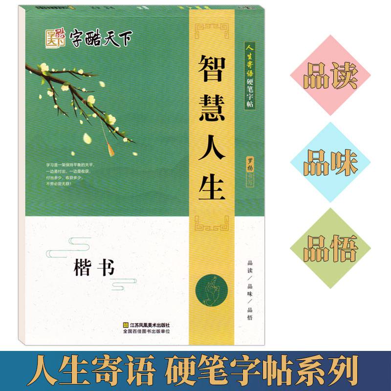 字酷天下智慧人生楷书罗杨书写人生寄语硬笔字帖临摹字帖学生成人练