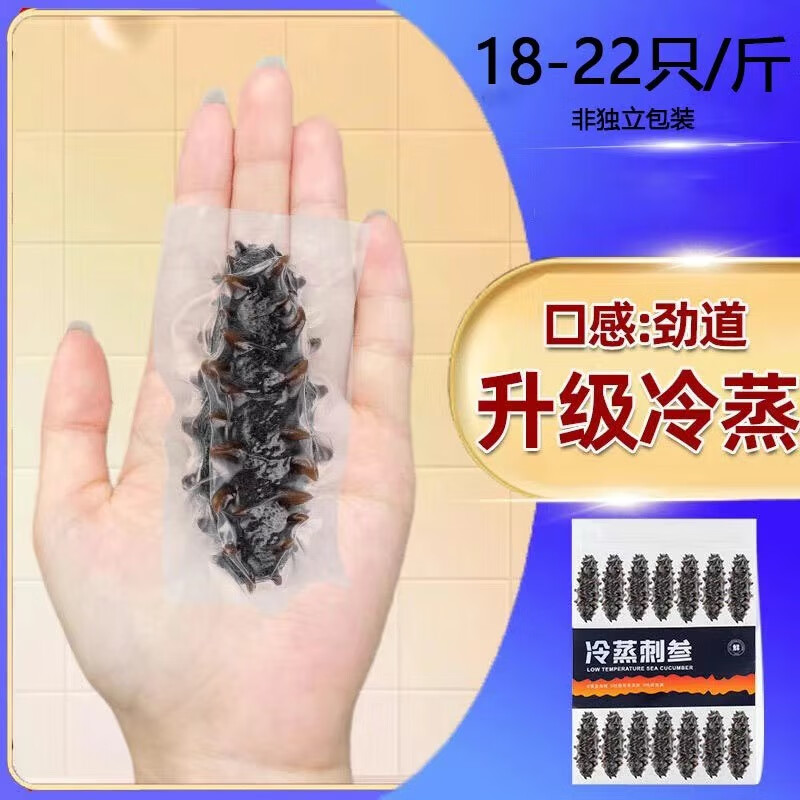 即食海参 大连刺参500g 海产品新鲜辽刺单抽真空即食滋补海生海渗 18-22头/斤