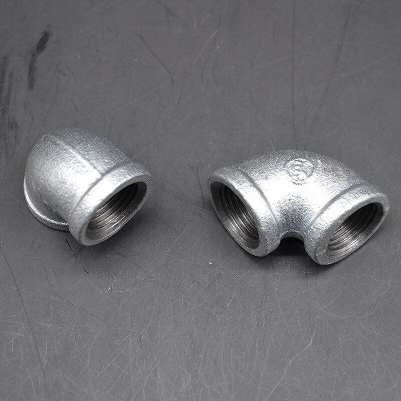 喜乐蛙玛钢管件 配件消防热镀锌水管内丝直接头天燃气1寸内螺纹铁