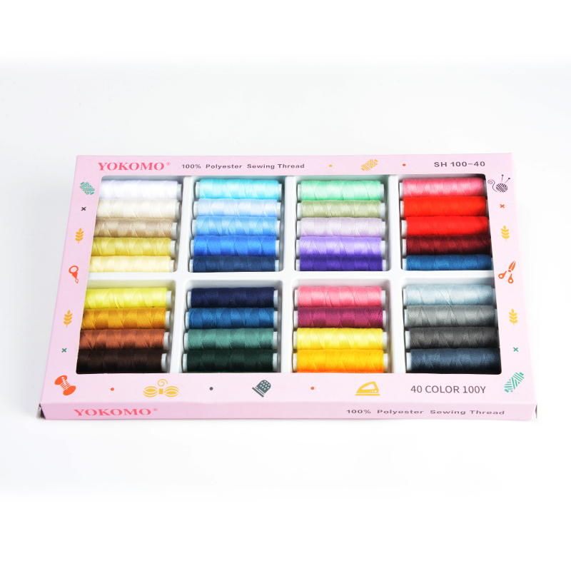 YOKOMO/优可美缝纫配件 优质40色缝纫线 涤纶线