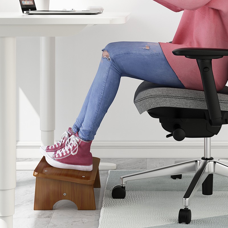 竹艺佳(zhuyijia) 脚踏凳搁脚放腿凳电脑桌垫脚神器踩脚凳垫高踏板