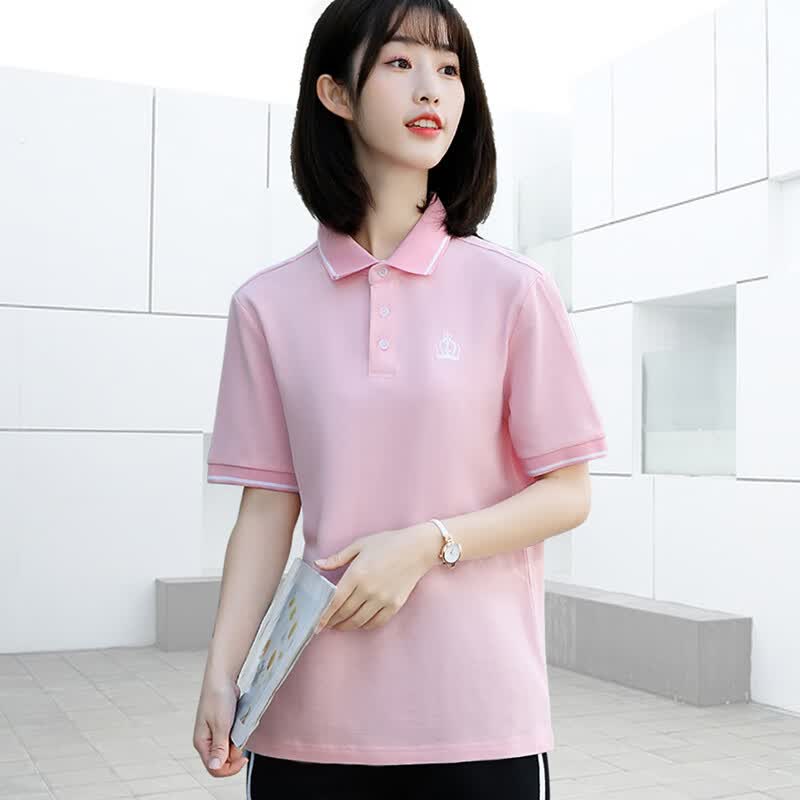 北杳幼儿园教师园服夏季夏装工作服polo衫女t恤定制logo老师幼师短袖