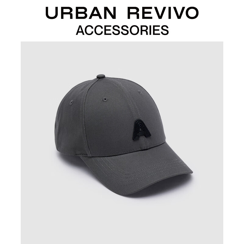 URBAN REVIVO2023夏季新款男街头风字母章仔斜纹棒球帽UAMA32081 深灰 F怎么看?