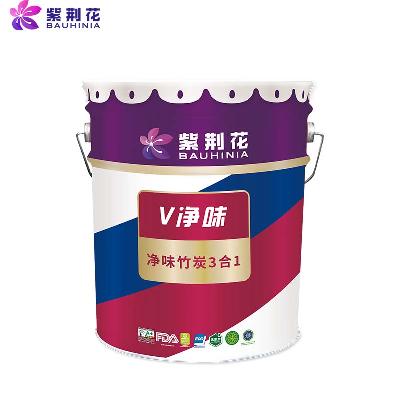 紫荆花紫荆花漆  v净味竹炭3合1墙面漆 15l