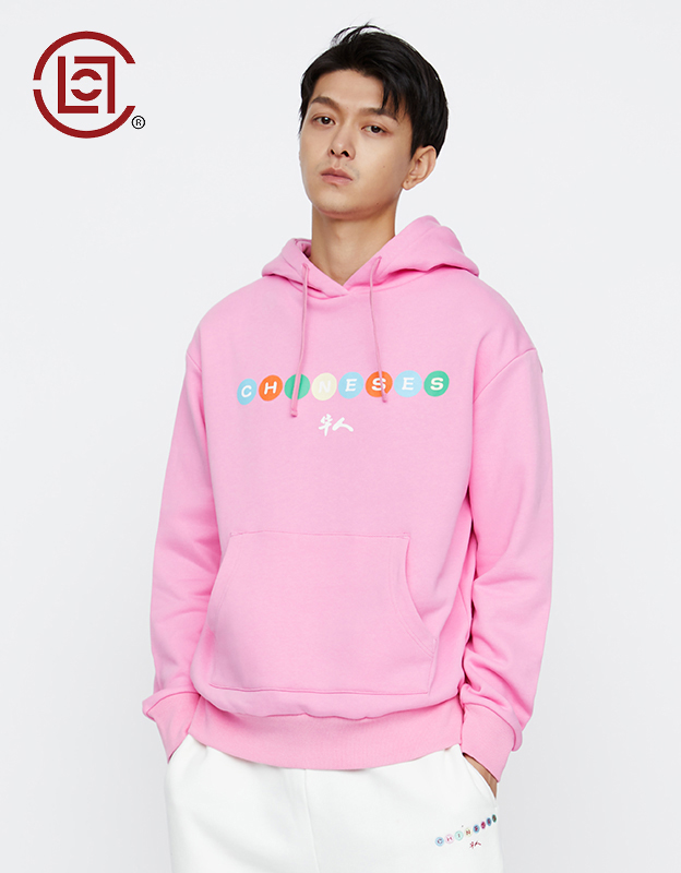 【clot clottee】华人字符连帽卫衣华人系列 粉色 陈冠希主理 粉色 00