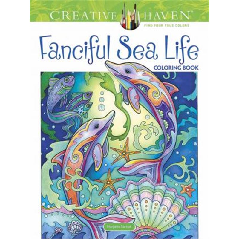 预订creative haven fanciful sea life coloring book