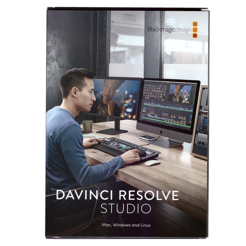 18098 DaVinci Resolve studio 达芬奇视频剪辑调色视觉特效音频后期制作软件 买断式授权 序列号卡片 一号两机 3个工作日内发货主图1