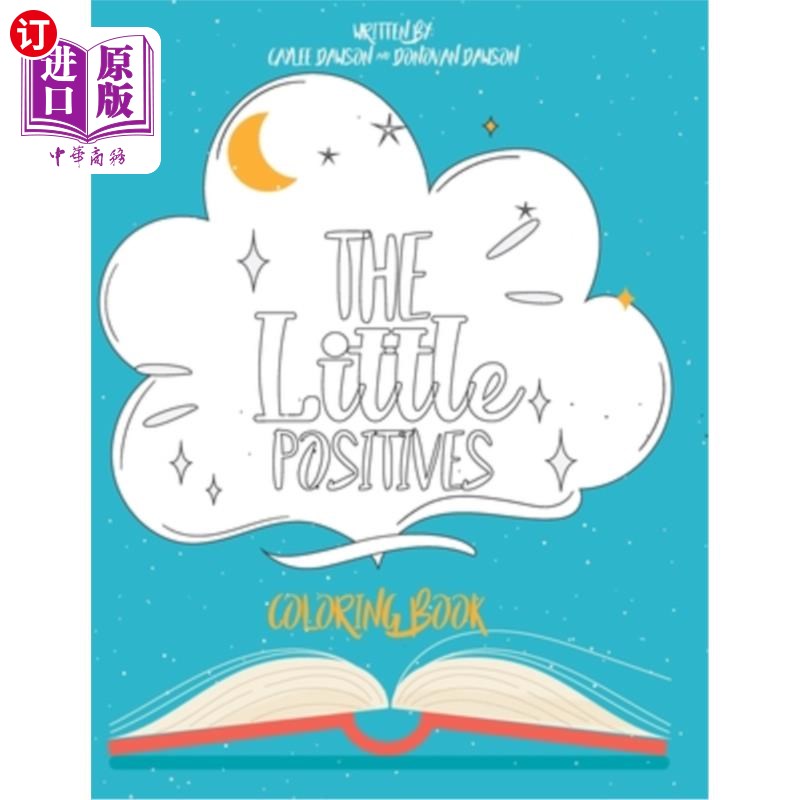 海外直订the little positives coloring book 《小正面画册》