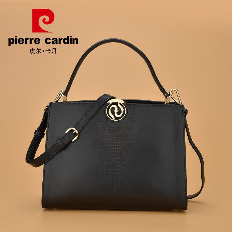 皮尔卡丹(pierre cardin)轻奢真皮女士手提包新款时尚手提包头层皮单