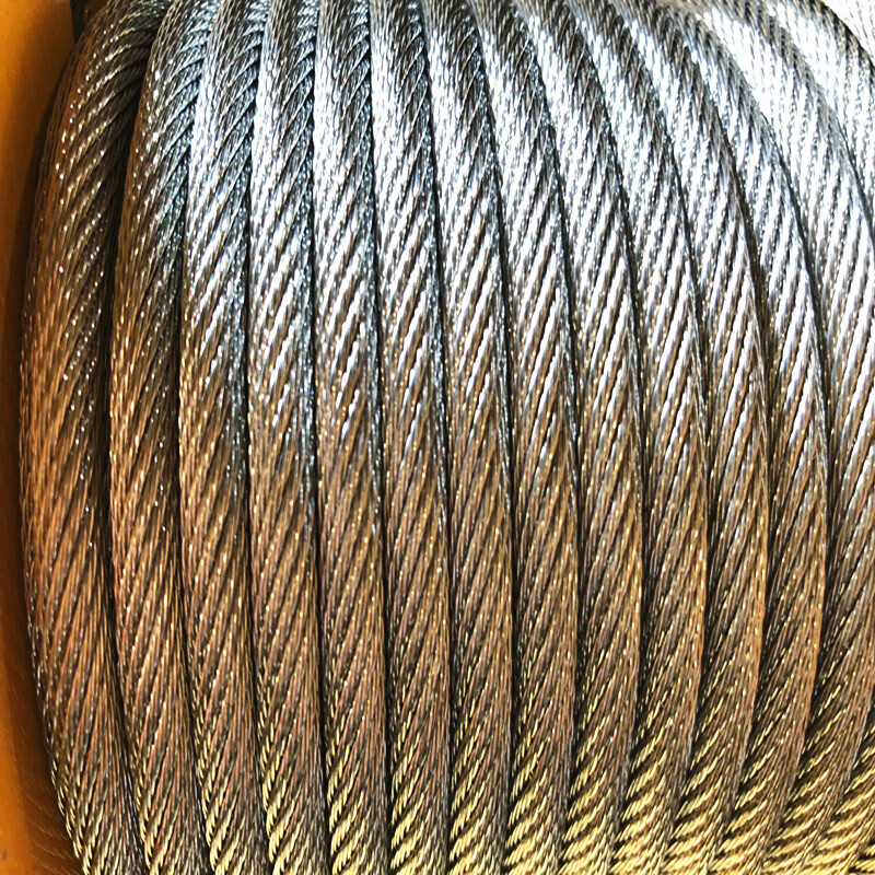 海澳德电动葫芦钢丝绳 高拉力镀锌防旋转钢丝绳提升机实心多股软 直径