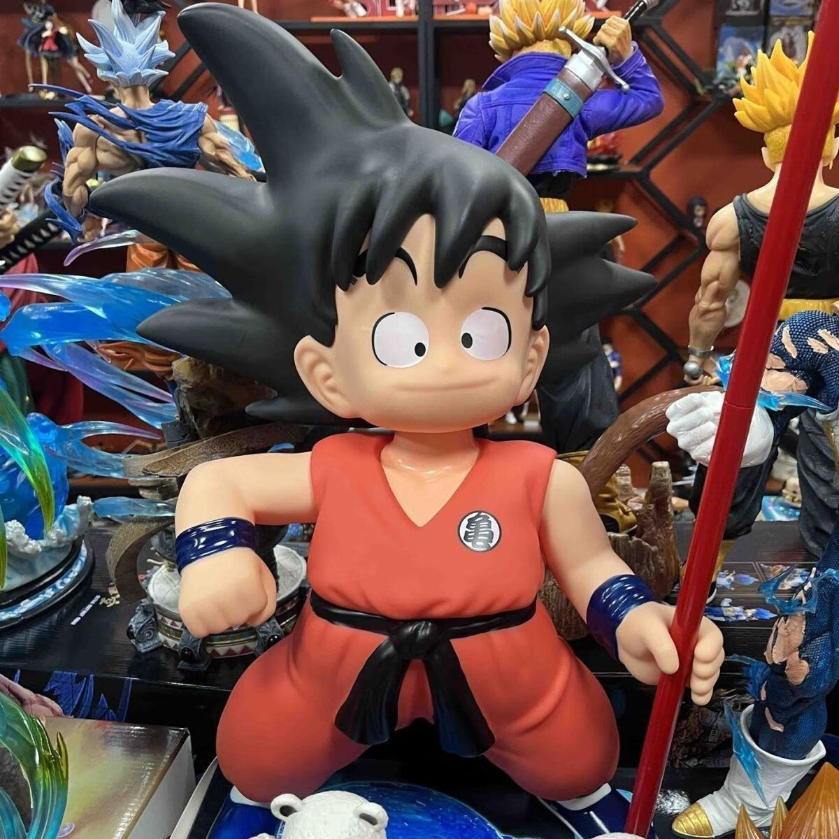 好沐音(haomuyin)七龙珠大号童年长棍孙悟空 关节可动 幼年小悟空动漫