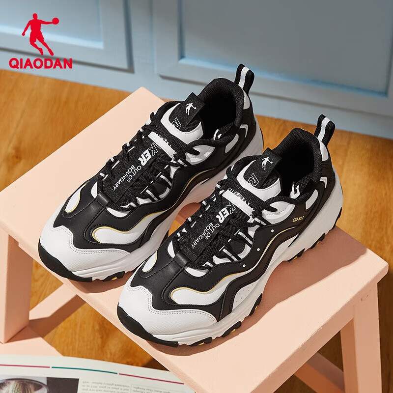 乔丹运动鞋男鞋时尚熊猫鞋复古革面老爹鞋休闲跑步鞋子