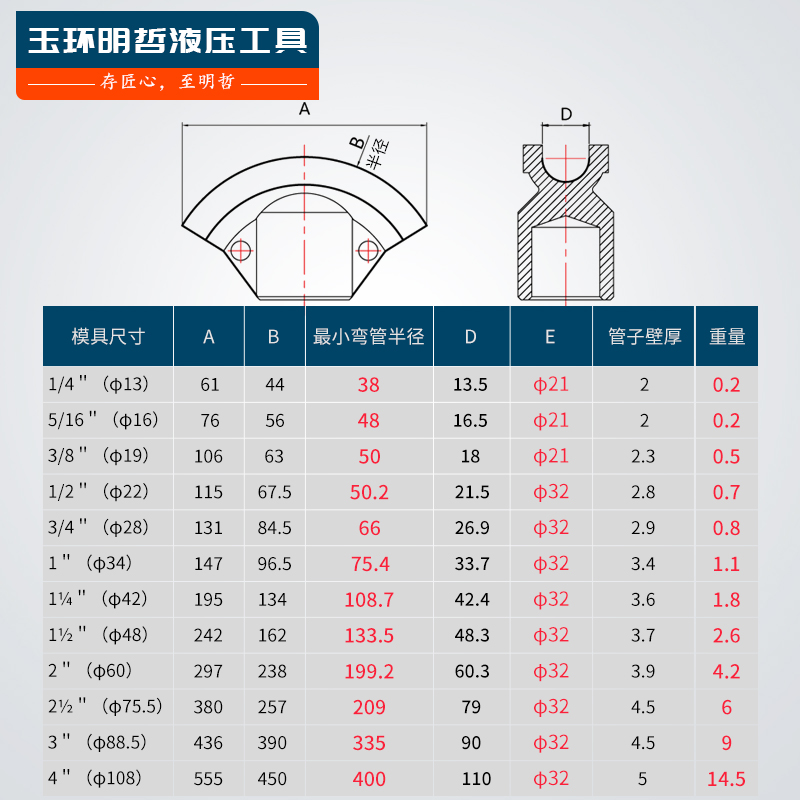 弯管模具抽芯设计参数图片