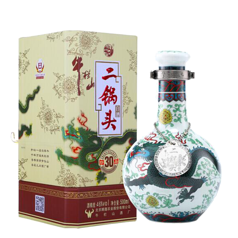 牛栏山二锅头 46度珍品30(青龙)500ml单瓶