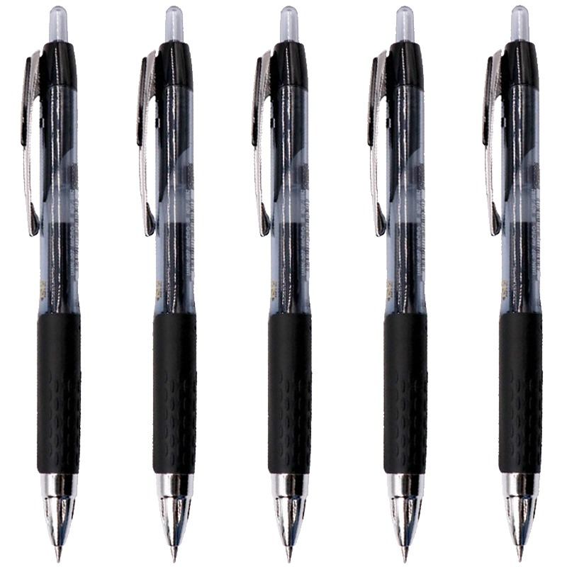 uni 三菱铅笔 UMN-207 按动中性笔 黑色 0.5mm 5支装