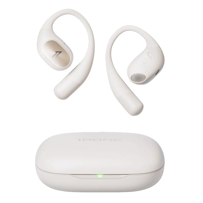 萬魔（1MORE）S31新品開放式無線運動藍牙耳機 不入耳通話降噪重低音佩戴舒適防水防汗健身跑步專用智能手機通用 S31白色【新品升級款】
