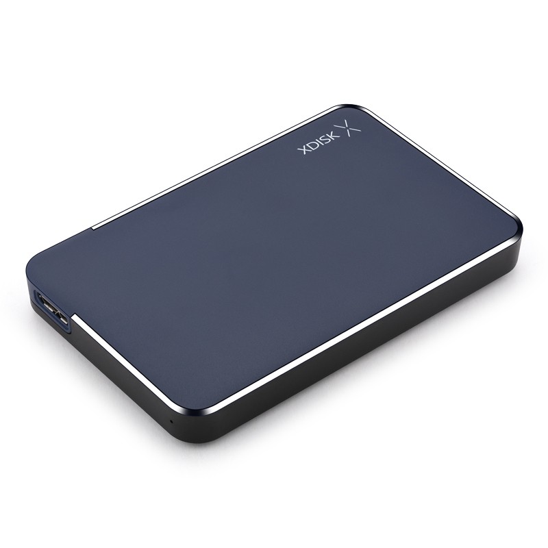 小盘(XDISK)250GB USB3.0移动硬盘X系列2.5英寸深蓝色 商务时尚 文件数据备份存储 高速便携 稳定耐用