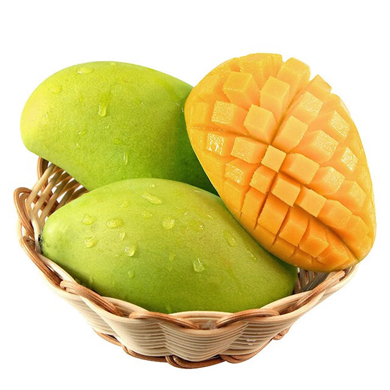 庾丰 海南芒果当季新鲜水果孕妇热带青皮金煌芒果 大青芒现摘 需催熟 5斤(净果4.5斤)甄选果 甄选品质 京鲜直采