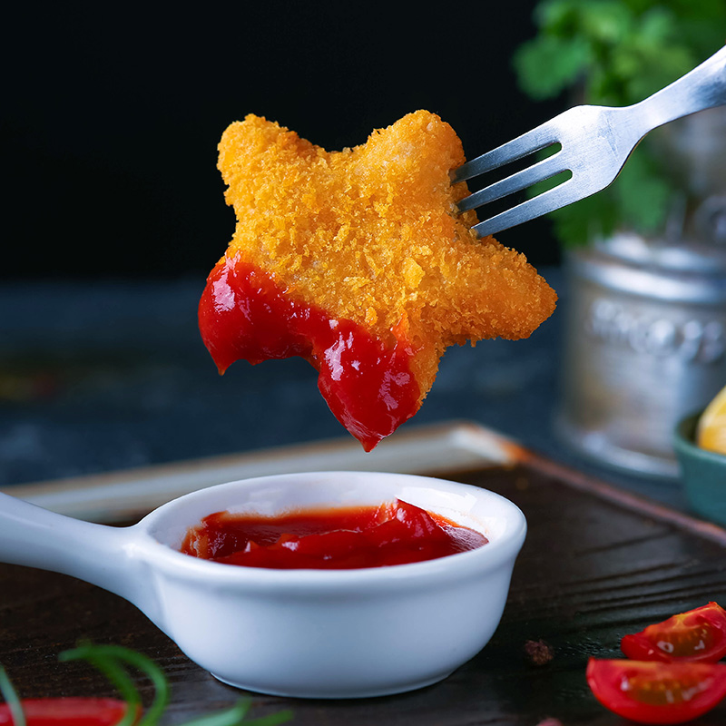 丹昕香巴度星星鸡块半成品1kg空气炸锅食材炸鸡半成品冷冻 五星鸡块炸