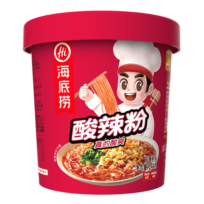 海底捞  酸辣粉冲泡粉丝 懒人食品早餐夜宵方便速食米线零食144g 8.