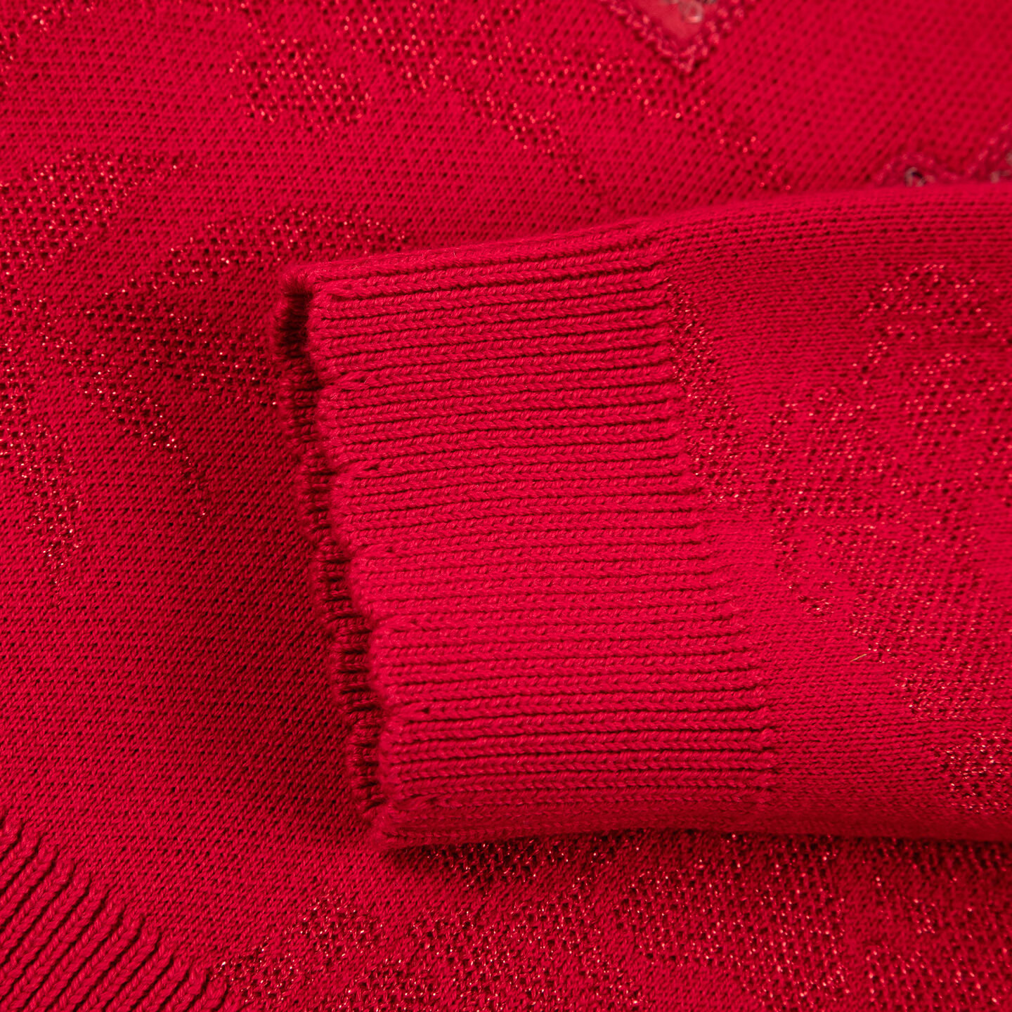 哈吉斯（HAZZYS）童装女童毛衣2026春新年经典红针织线衣上衣拜年服 经典红 165