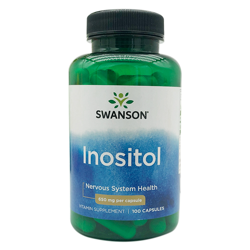 美国swanson维生素b8 肌醇胶囊inositol多囊 650mg100粒 100粒